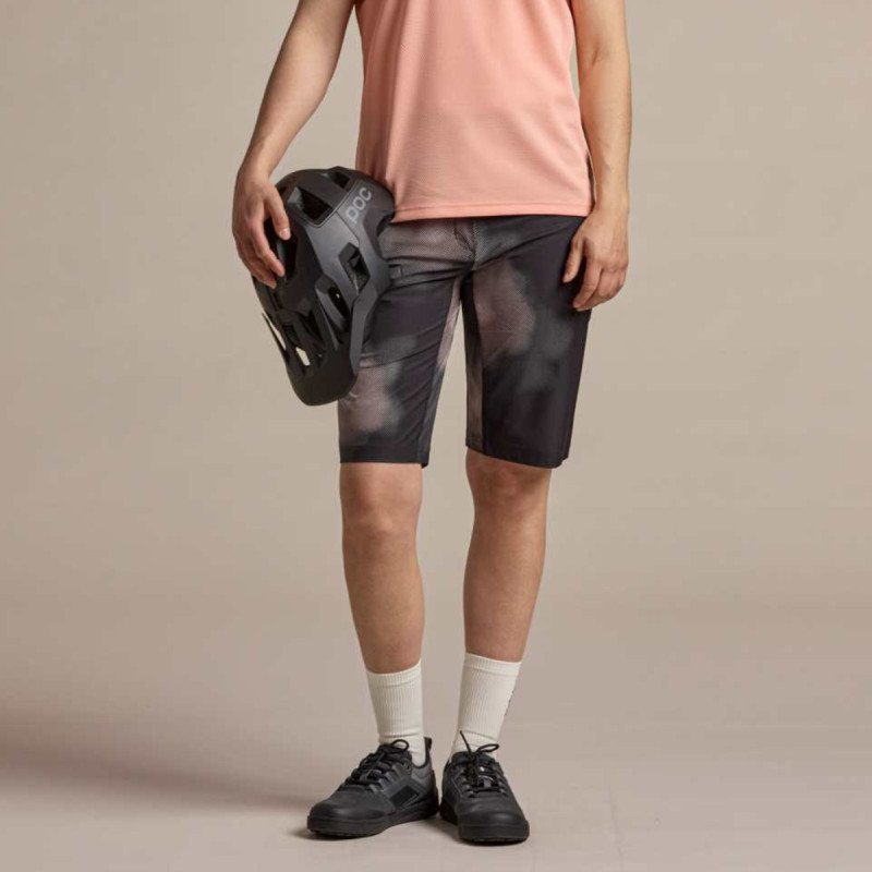 Dámske cyklistické kraťasy Maloja ANEMONAM. PRINTED  - svetlo hnedá