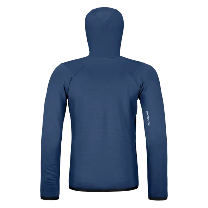 Pánska mikina Ortovox FLEECE GRID HOODY  - tmavo modrá