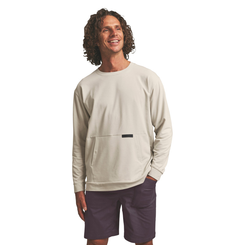 Pánska mikina Ortovox AFFINITY CREW NECK  - béžová