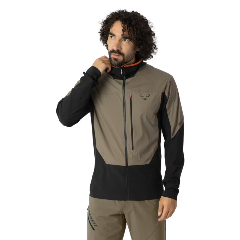 Pánská bunda Dynafit TRAVERSE INSULATION HOODED JACKET  - světle hnědá
