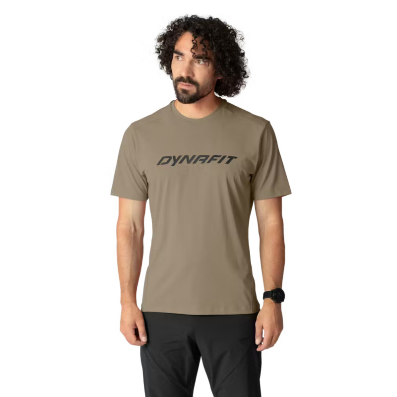 Pánské funkční tričko Dynafit TRAVERSE T-SHIRT  - světle hnědá