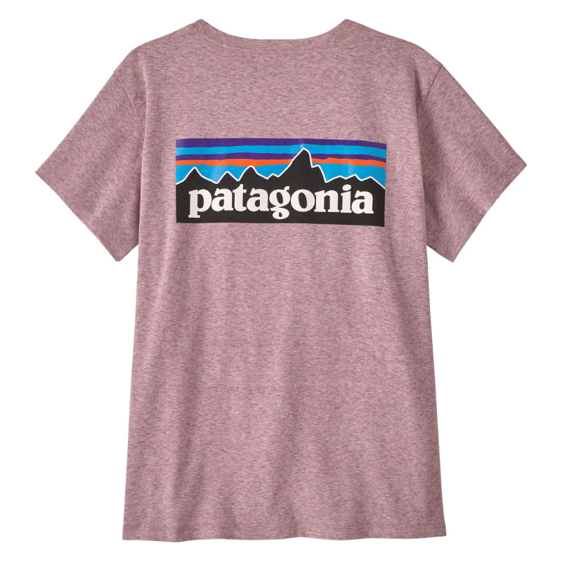 Dámské tričko Patagonia P-6 LOGO RESPONSIBILI-TEE  - světle růžová