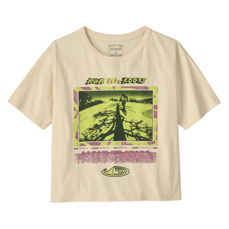 Dámské tričko Patagonia RUN LIKE ROOTS EASY CUT T-SHIRT  - béžová