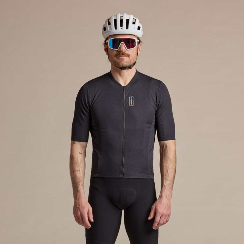 Pánský cyklistický dres Maloja KALZASM. 1/2  - černá