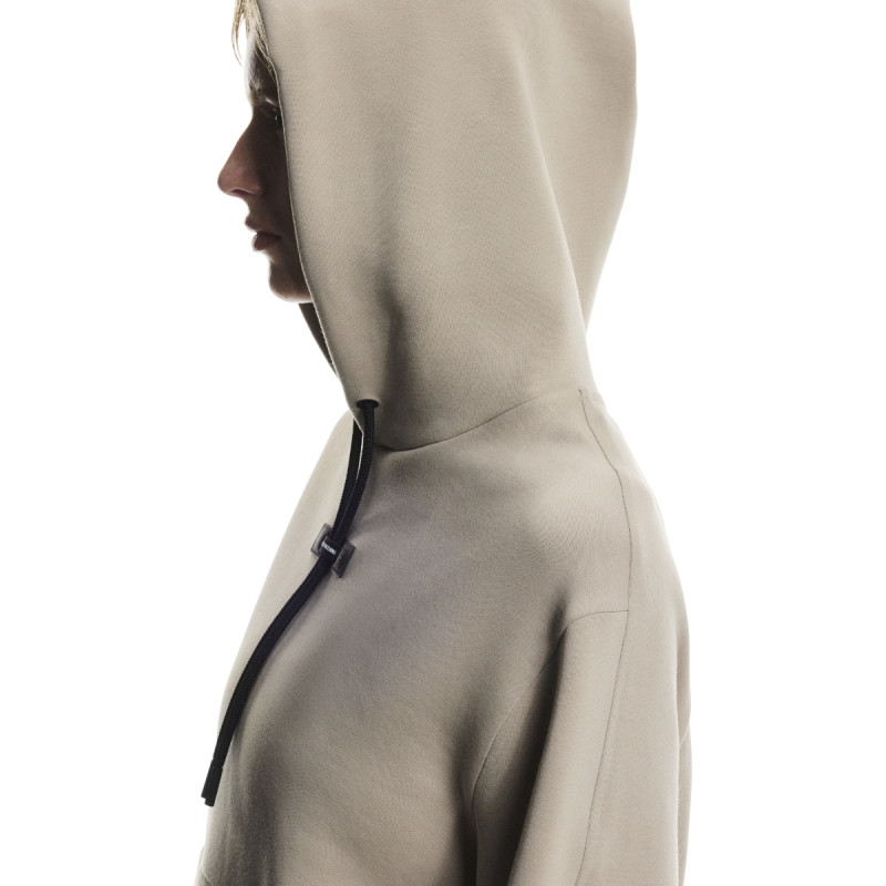 Dámska mikina On FOCUS TECH HOODIE  - svetlo hnedá