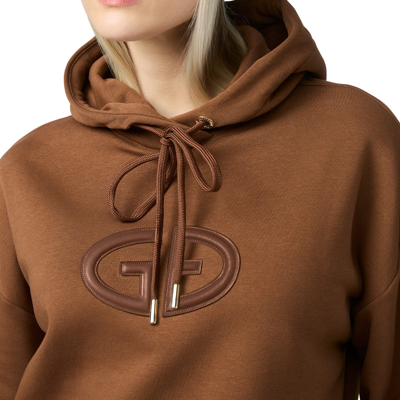 Dámska mikina Goldbergh CALM  - hnedá