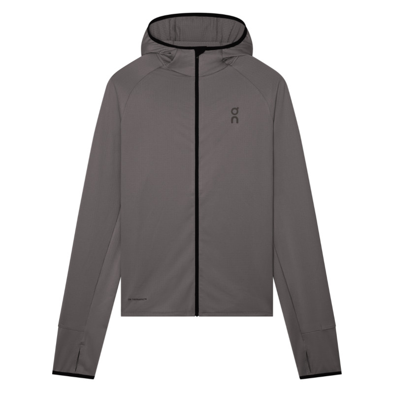 Pánská mikina On CLIMATE ZIP HOODIE  - tmavě šedá