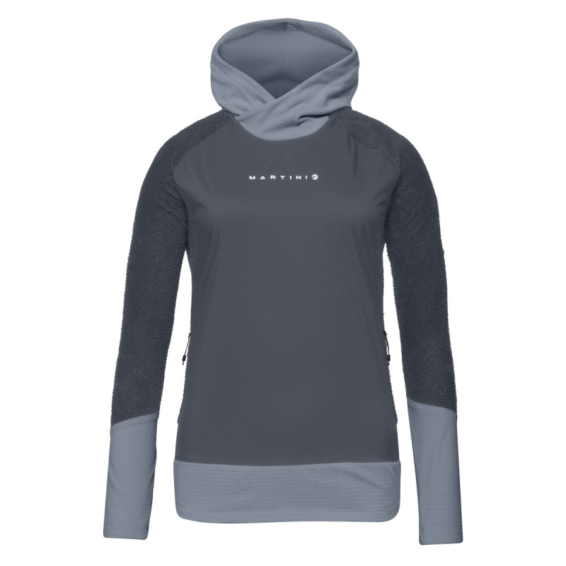 Dámska mikina Martini Sportswear WILDTRACK ROCK IN HYBRID HOODIE  - šedá