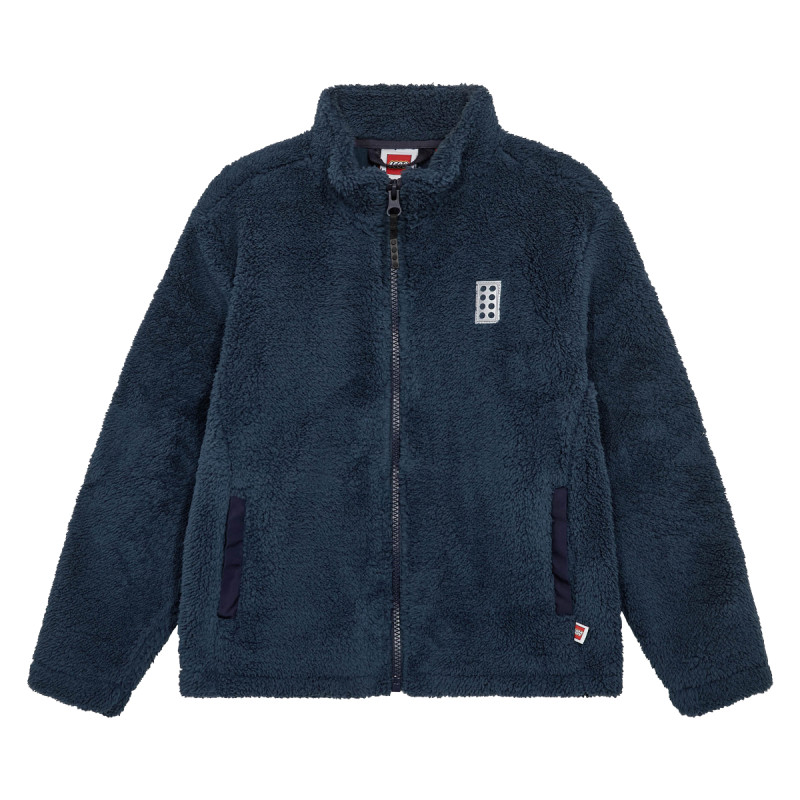 Detská mikina Lego Wear LWSIAN 201 - TEDDY JACKET  - tmavo modrá