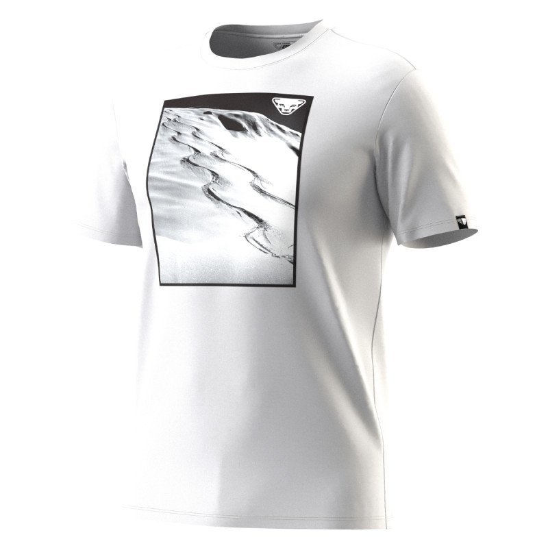 Pánske tričko Dynafit GRAPHIC COTTON T-SHIRT  - biela