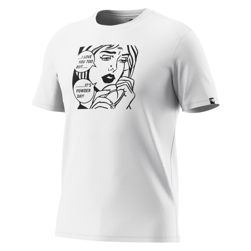 Pánske tričko Dynafit GRAPHIC COTTON T-SHIRT  - biela