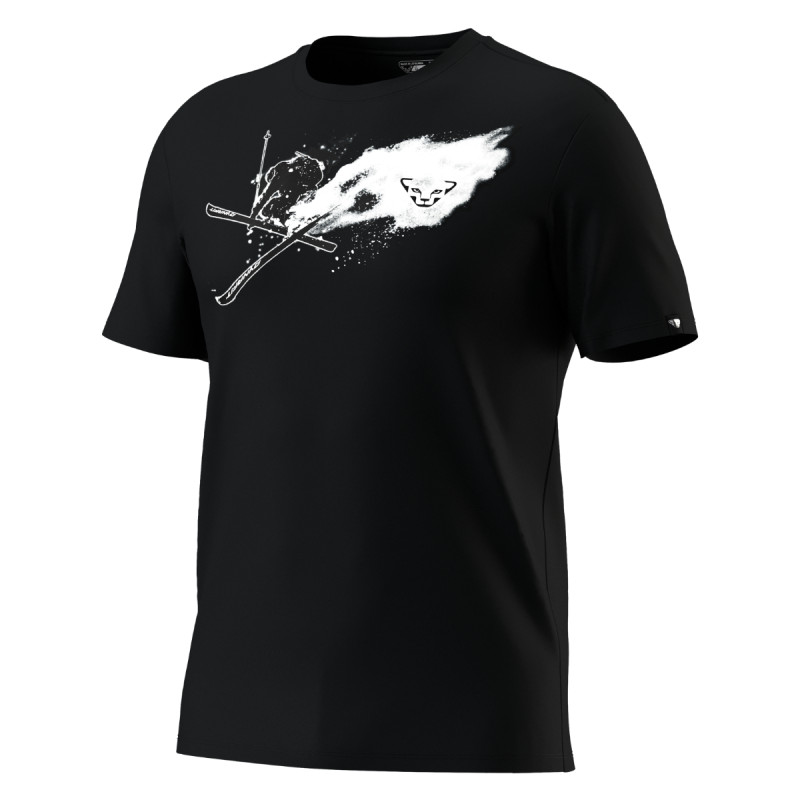 Pánské tričko Dynafit GRAPHIC COTTON T-SHIRT  - černá