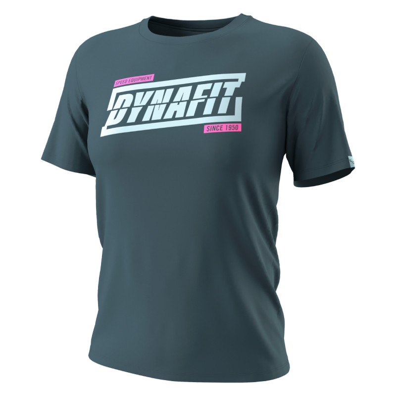 Dámske tričko Dynafit GRAPHIC COTTON T-SHIRT  - tmavo šedá