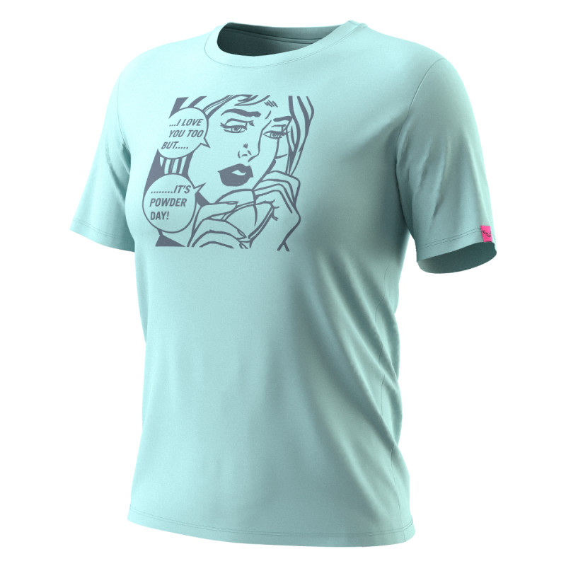 Dámske tričko Dynafit GRAPHIC COTTON T-SHIRT  - svetlo modrá