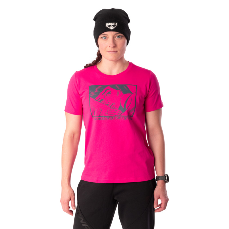 Dámske tričko Dynafit GRAPHIC COTTON T-SHIRT  - ružová
