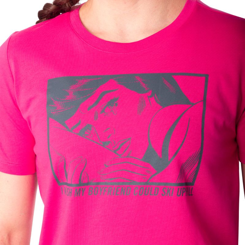 Dámske tričko Dynafit GRAPHIC COTTON T-SHIRT  - ružová