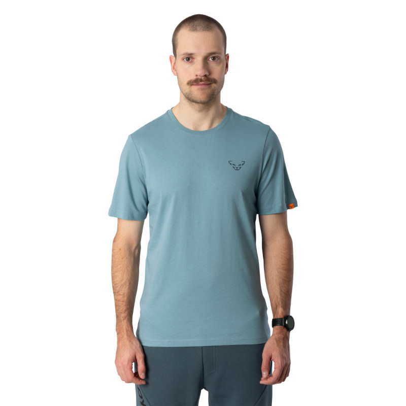 Pánske tričko Dynafit BACK GRAPHIC COTTON T-SHIRT  - svetlo modrá