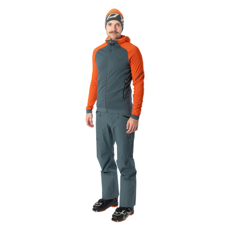 Pánska mikina Dynafit RADICAL POLARTEC HOODED JACKET  - tmavo šedá