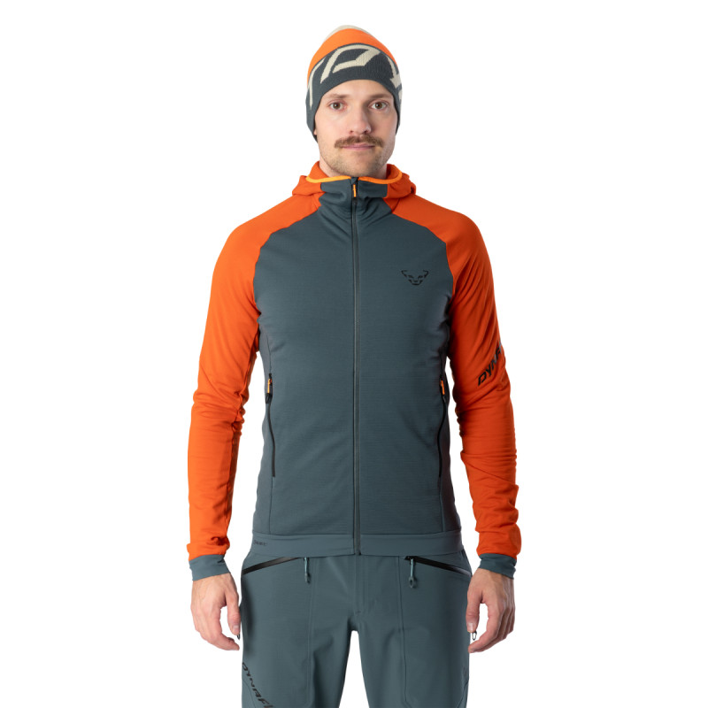 Pánska mikina Dynafit RADICAL POLARTEC HOODED JACKET  - tmavo šedá