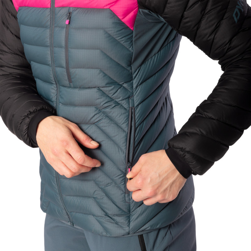 Dámská bunda Dynafit RADICAL RDS DOWN HOODED JACKET  - tmavě šedá