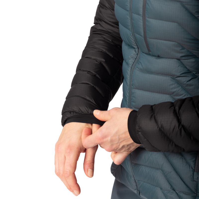 Dámská bunda Dynafit RADICAL RDS DOWN HOODED JACKET  - tmavě šedá