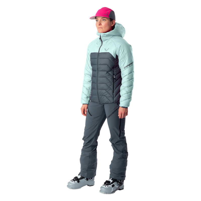 Dámská bunda Dynafit RADICAL INSULATION HOODED JACKET  - světle modrá