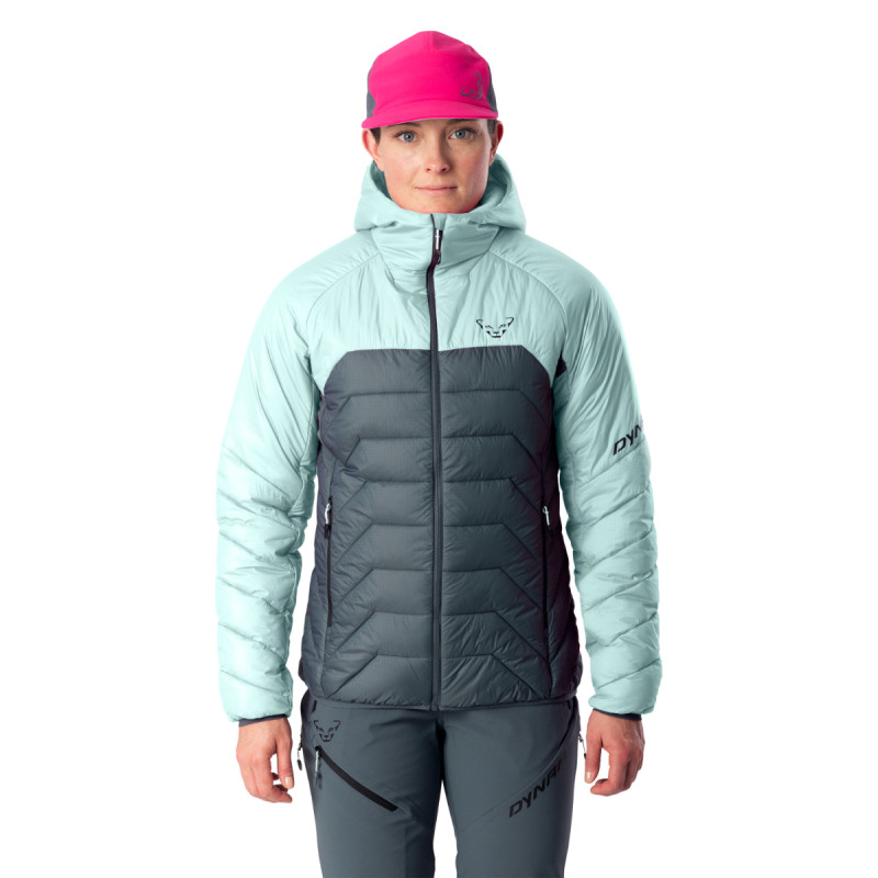 Dámská bunda Dynafit RADICAL INSULATION HOODED JACKET  - světle modrá