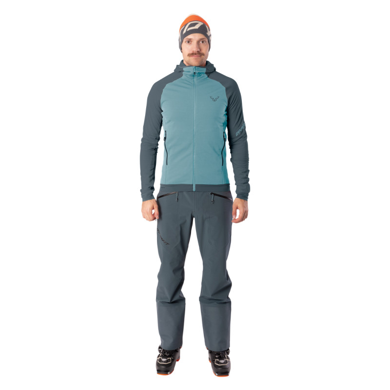 Pánska mikina Dynafit RADICAL POLARTEC HOODED JACKET  - svetlo modrá