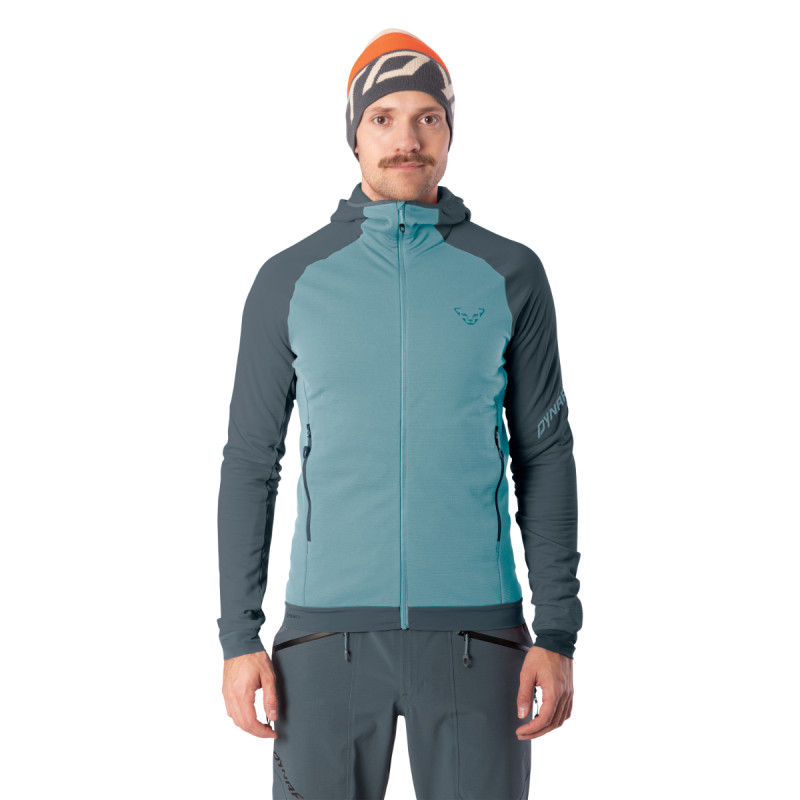 Pánska mikina Dynafit RADICAL POLARTEC HOODED JACKET  - svetlo modrá