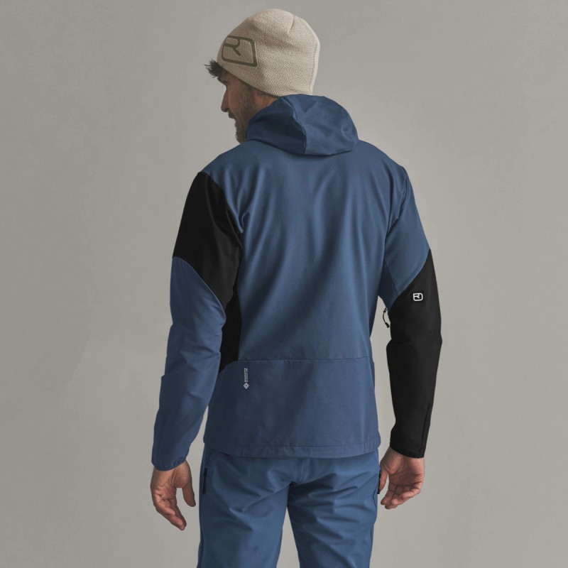 Pánská bunda Ortovox ORTLER SOFTSHELL PLUS JACKET  - tmavě modrá