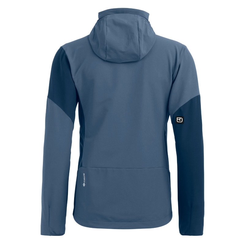 Dámska bunda Ortovox ORTLER SOFTSHELL PLUS JACKET  - modrá