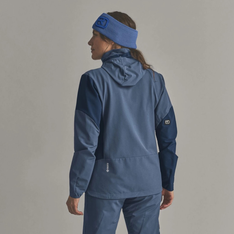 Dámska bunda Ortovox ORTLER SOFTSHELL PLUS JACKET  - modrá