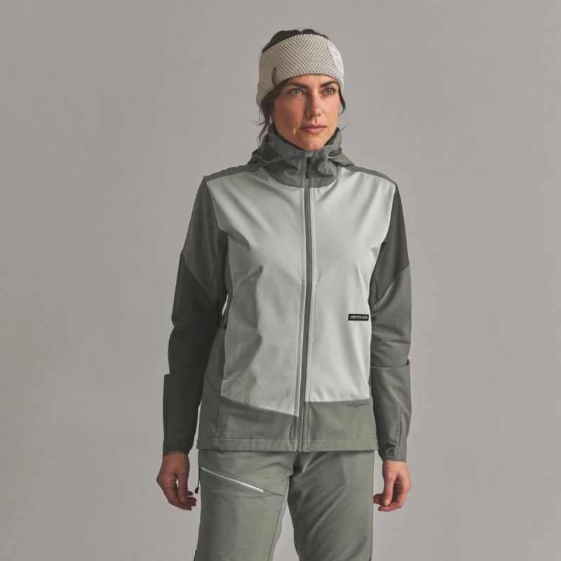 Dámská bunda Ortovox ORTLER SOFTSHELL PLUS JACKET  - tmavě zelená