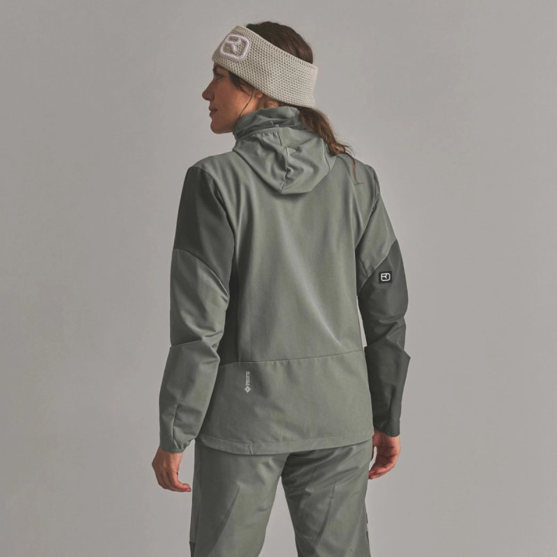 Dámská bunda Ortovox ORTLER SOFTSHELL PLUS JACKET  - tmavě zelená
