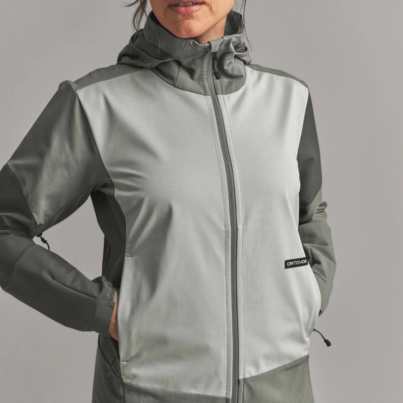 Dámská bunda Ortovox ORTLER SOFTSHELL PLUS JACKET  - tmavě zelená