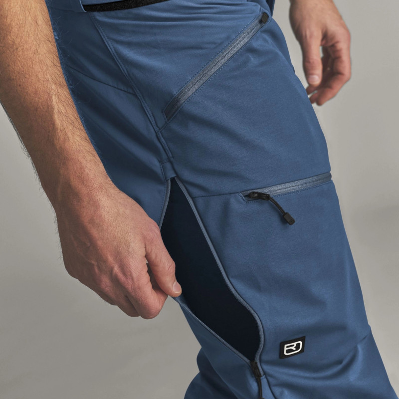 Pánské kalhoty Ortovox ORTLER SOFTSHELL PLUS PANTS  - tmavě modrá