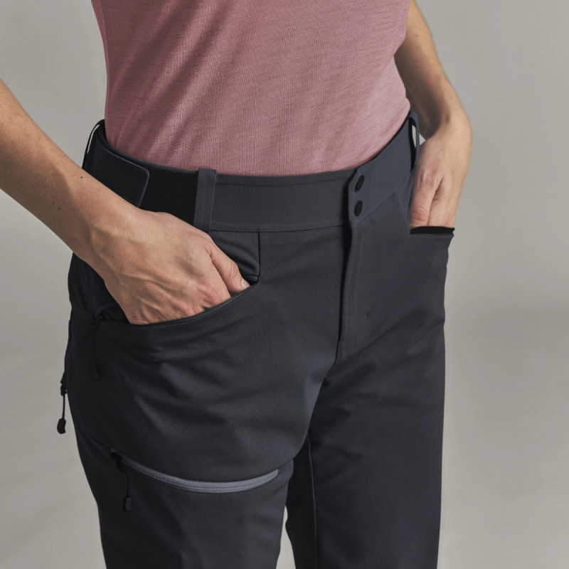 Dámske nohavice Ortovox ORTLER SOFTSHELL PLUS PANTS  - čierna