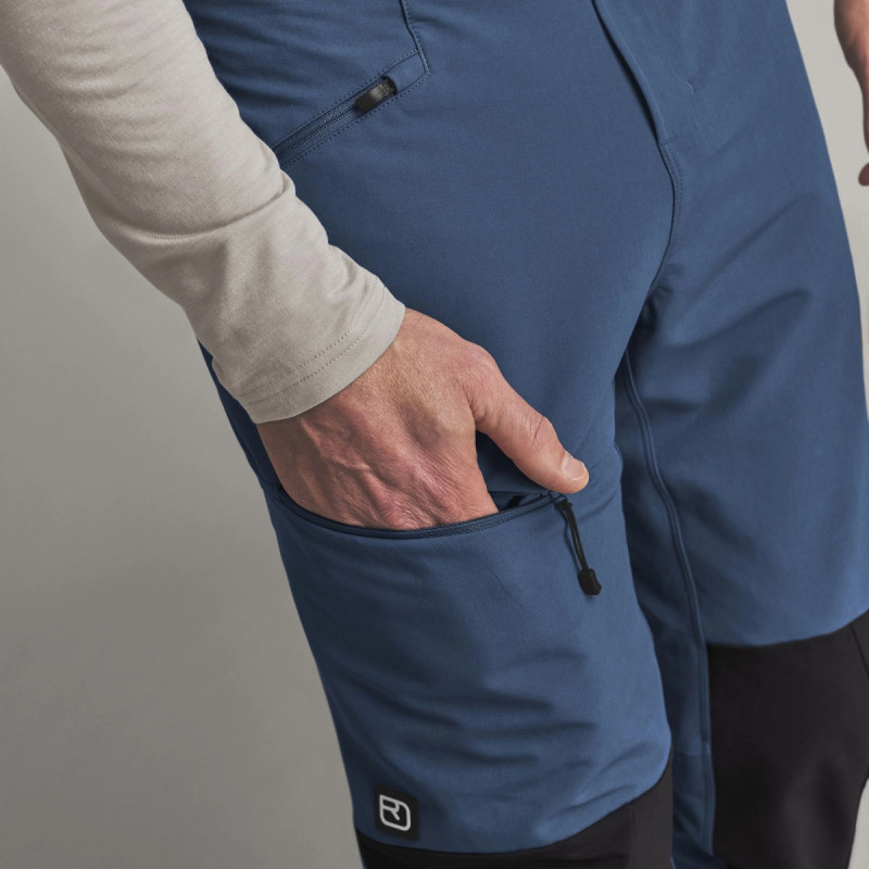 Pánske nohavice Ortovox ORTLER SOFTSHELL PANTS  - tmavo modrá