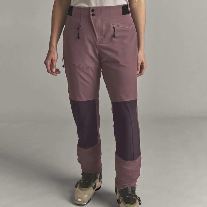 Dámske nohavice Ortovox ORTLER SOFTSHELL PANTS  - tmavo ružová