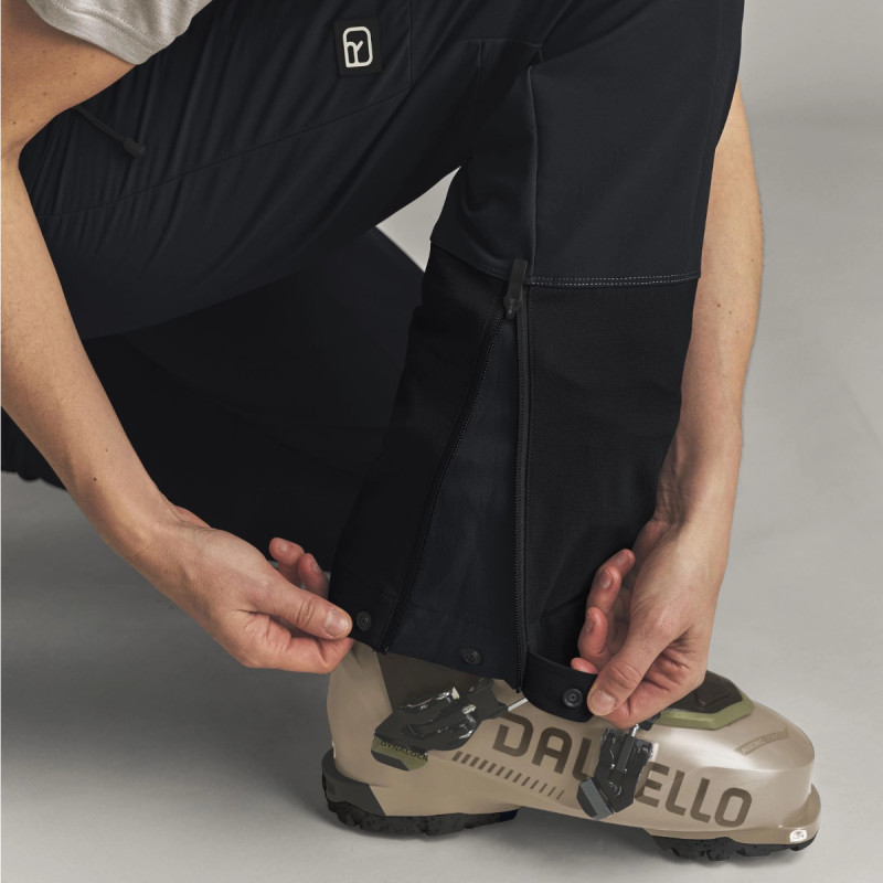 Dámske nohavice Ortovox ORTLER SOFTSHELL PANTS  - čierna