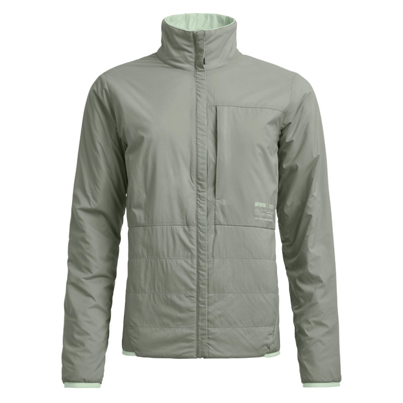 Dámska bunda Ortovox ORTLER METALWOOL 60 REV JACKET  - svetlo zelená