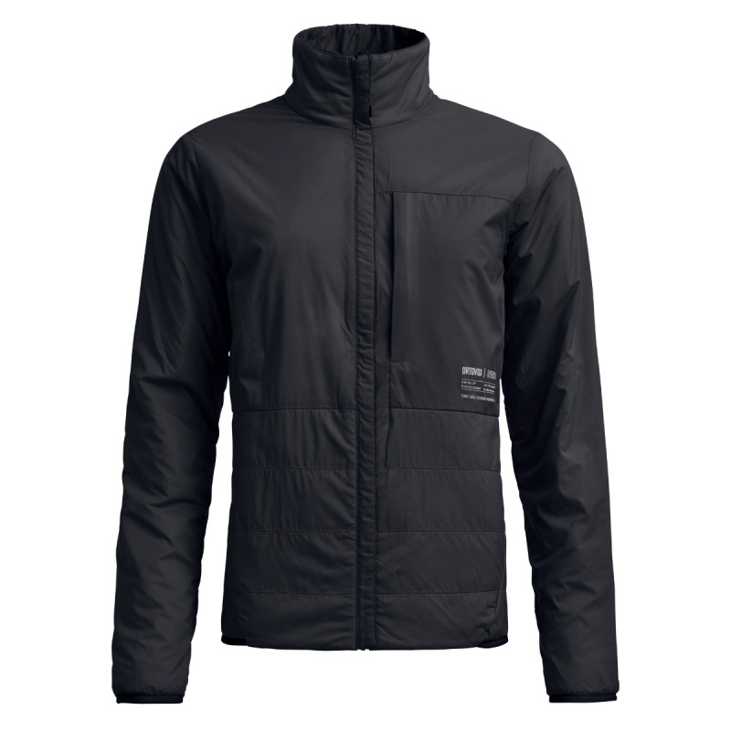 Dámska bunda Ortovox ORTLER METALWOOL 60 REV JACKET  - čierna