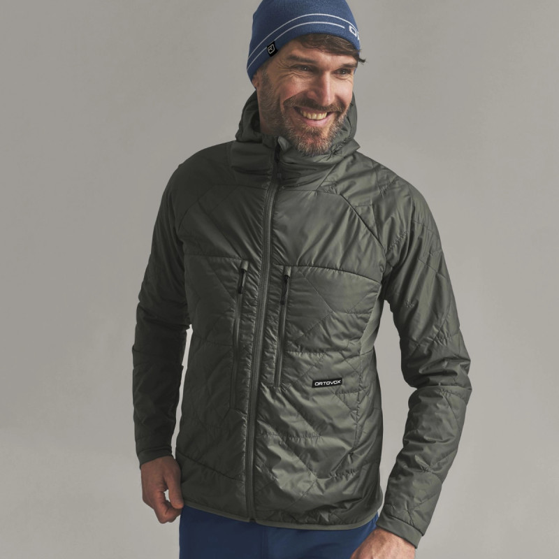 Pánská bunda Ortovox VENET SWISSWOOL 60 JACKET  - tmavě zelená