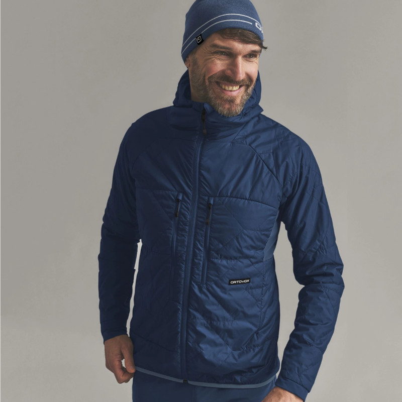 Pánska bunda Ortovox VENET SWISSWOOL 60 JACKET  - tmavo modrá