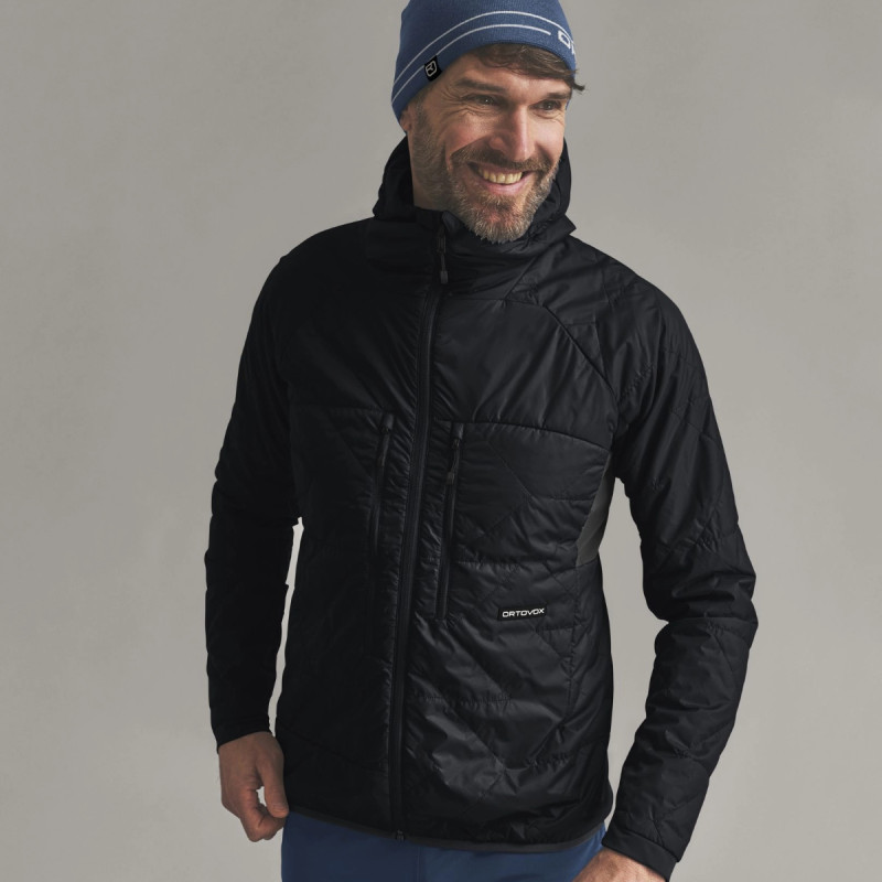 Pánska bunda Ortovox VENET SWISSWOOL 60 JACKET  - čierna