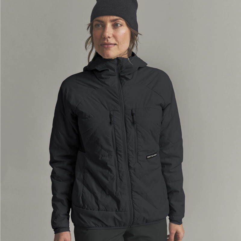 Dámska bunda Ortovox VENET SWISSWOOL 60 JACKET  - čierna