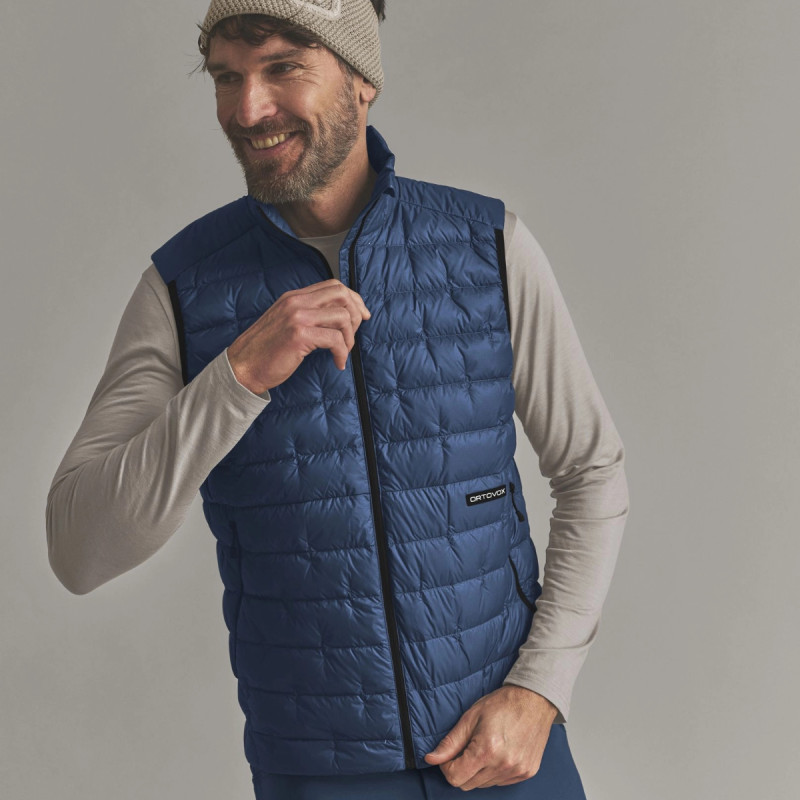 Pánská vesta Ortovox DOWNWOOL 180 VEST  - tmavě modrá