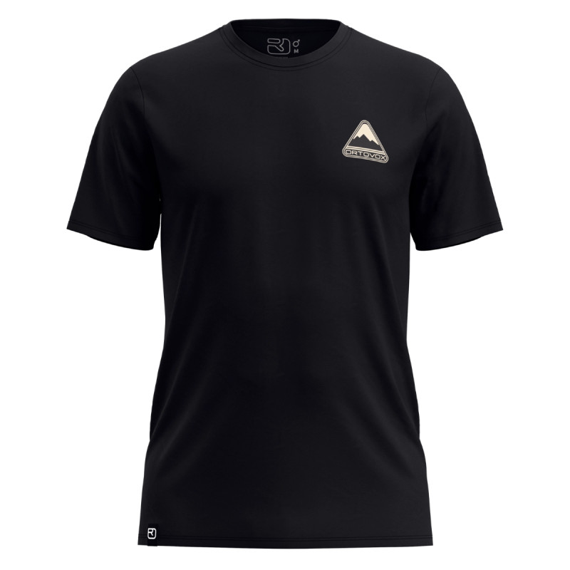 Pánské funkční tričko Ortovox 140 COOL TRIANGLE TS  - černá
