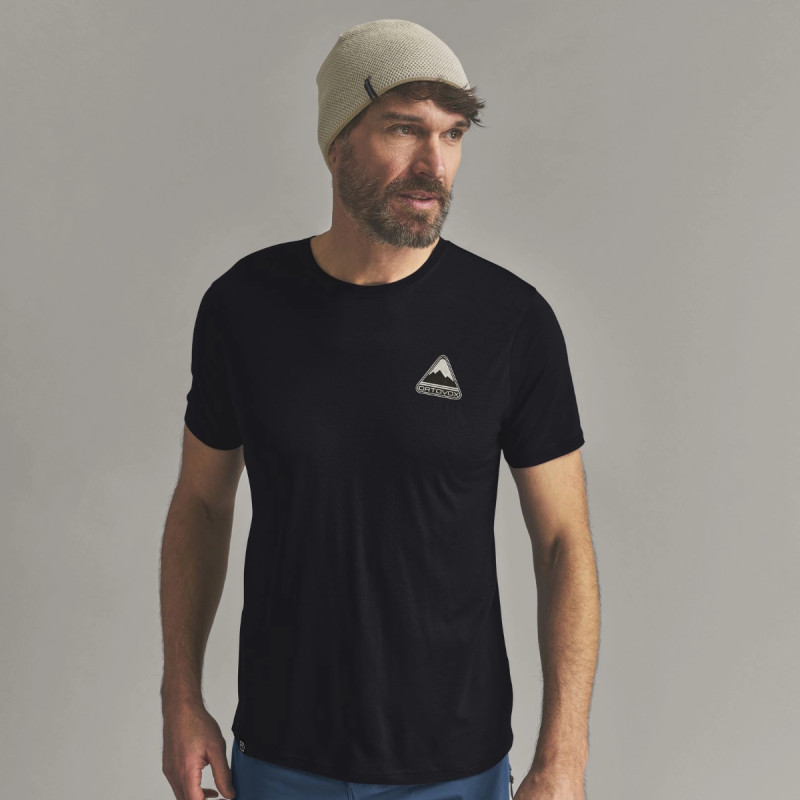 Pánské funkční tričko Ortovox 140 COOL TRIANGLE TS  - černá