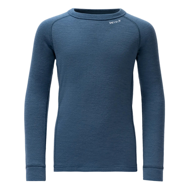 Dievčenské funkčné tričko Devold DUO ACTIVE MERINO JR  - modrá